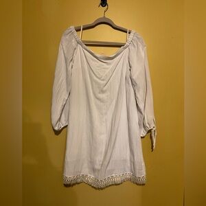 Linen Lily Pulitzer Off-shoulder Dress